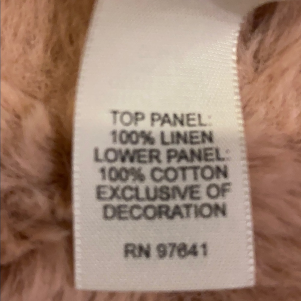 100% linin J. Jill top w patterned lace detail - Picture 6 of 8